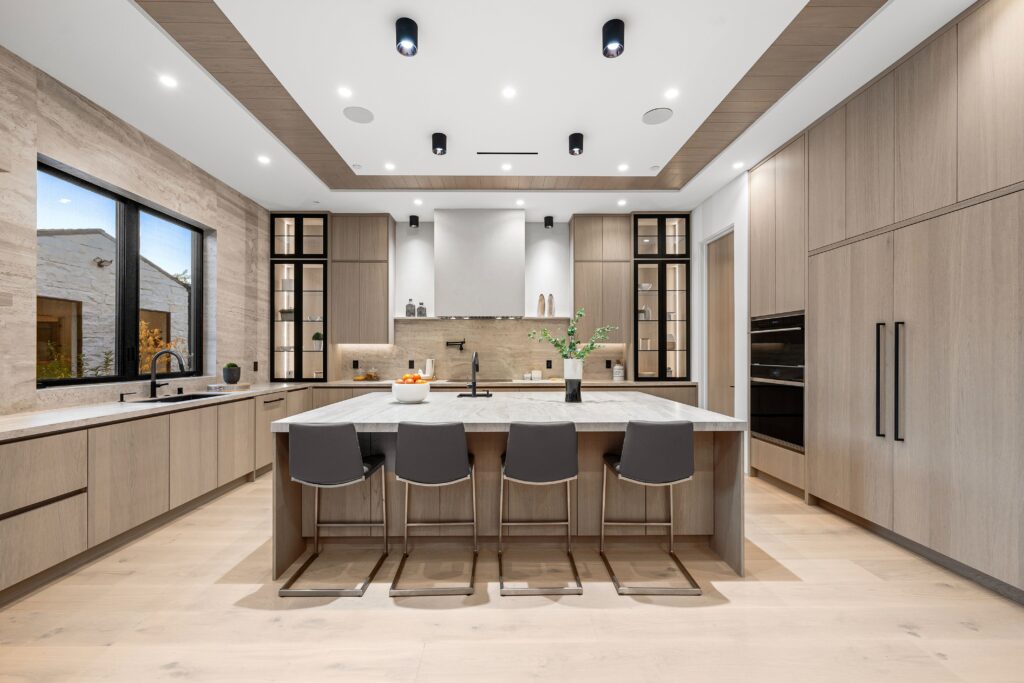 Modern kitchen finishes in new construction